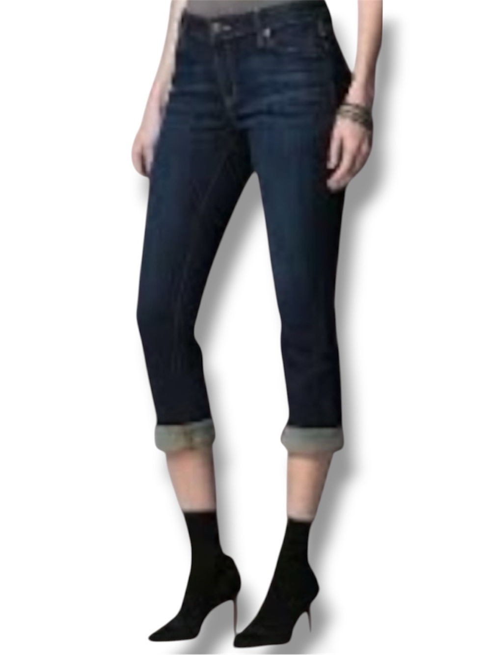 Simply Vera Vera Wang NWT Jeans Roll Cuff Denim Capri Women’s Size 14